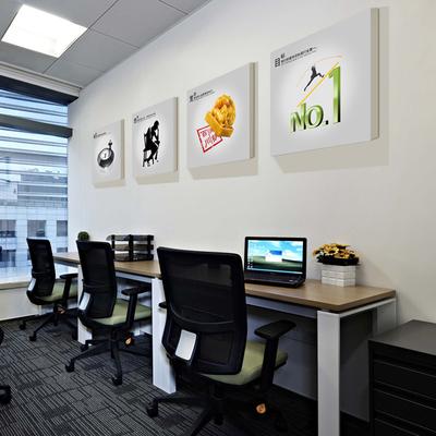 企业文化装饰画公司会议室挂画励志办公室壁画工厂车间标语无框画